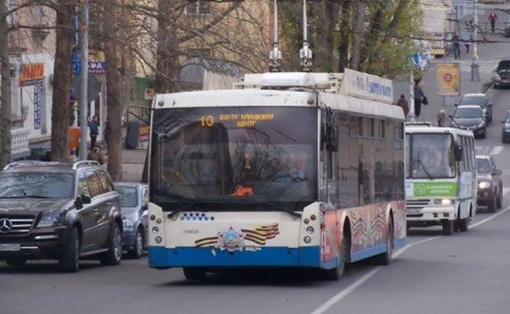 Маршрут троллейбуса №10 временно изменили в Севастополе